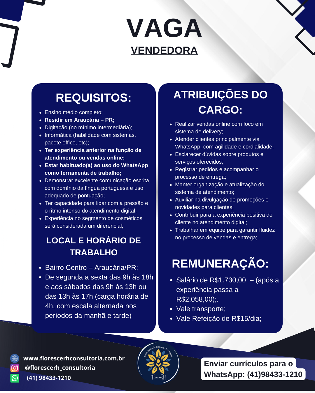 Vendedora de comésticos